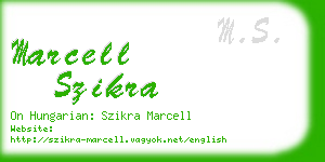 marcell szikra business card